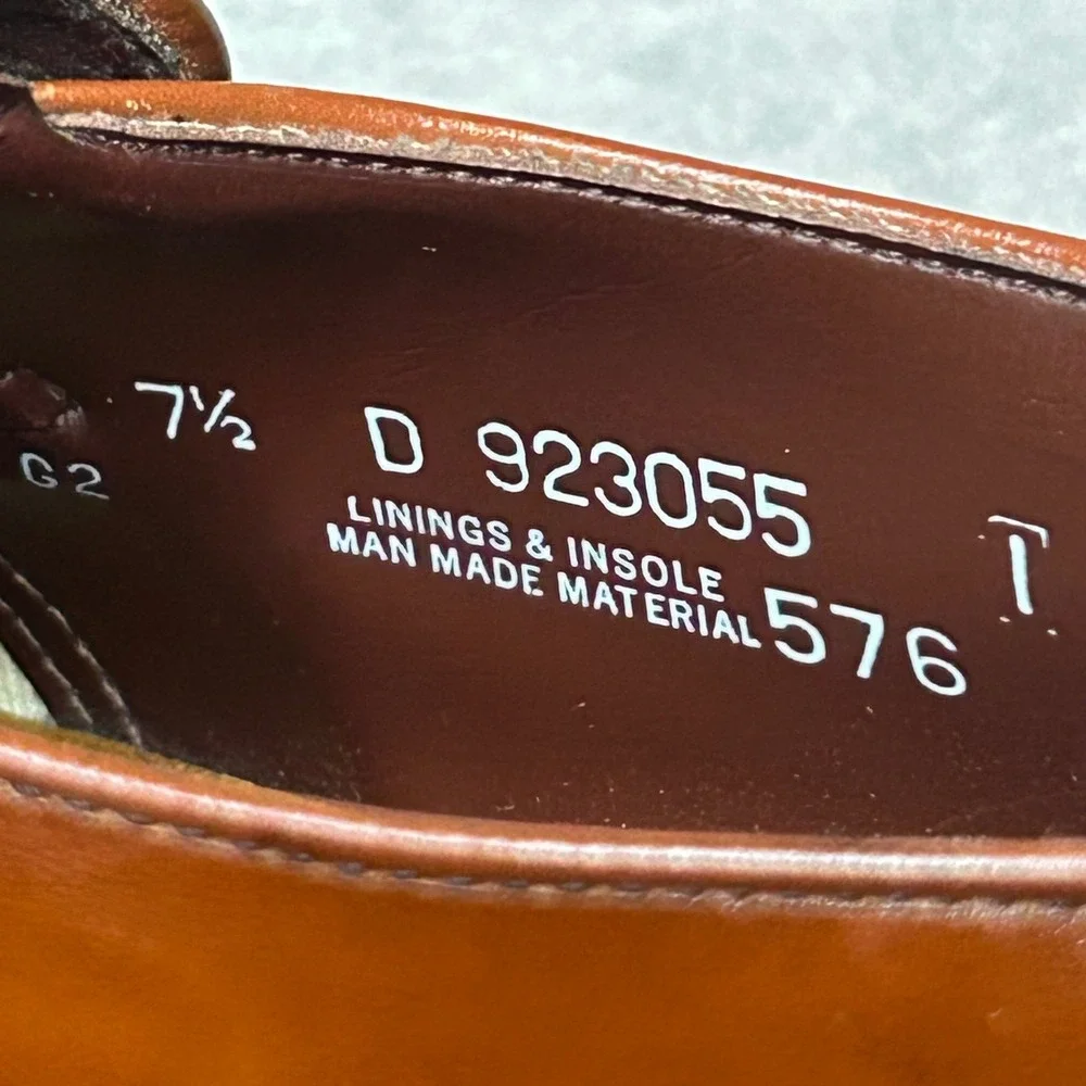 VTG Weyenberg Massagic Air Cushion Brown Leather Loafers 7.5 D USA Dress shoes‎